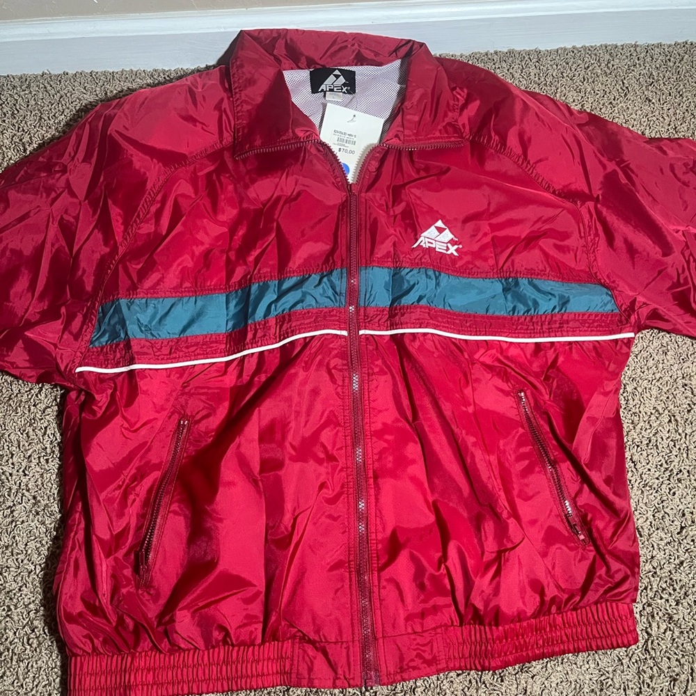 Apex Red Windbreaker Jacket